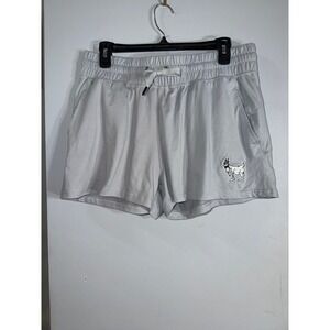 GOAT USA gray relaxed shorts with embroidered goat‎ on leg size large women's